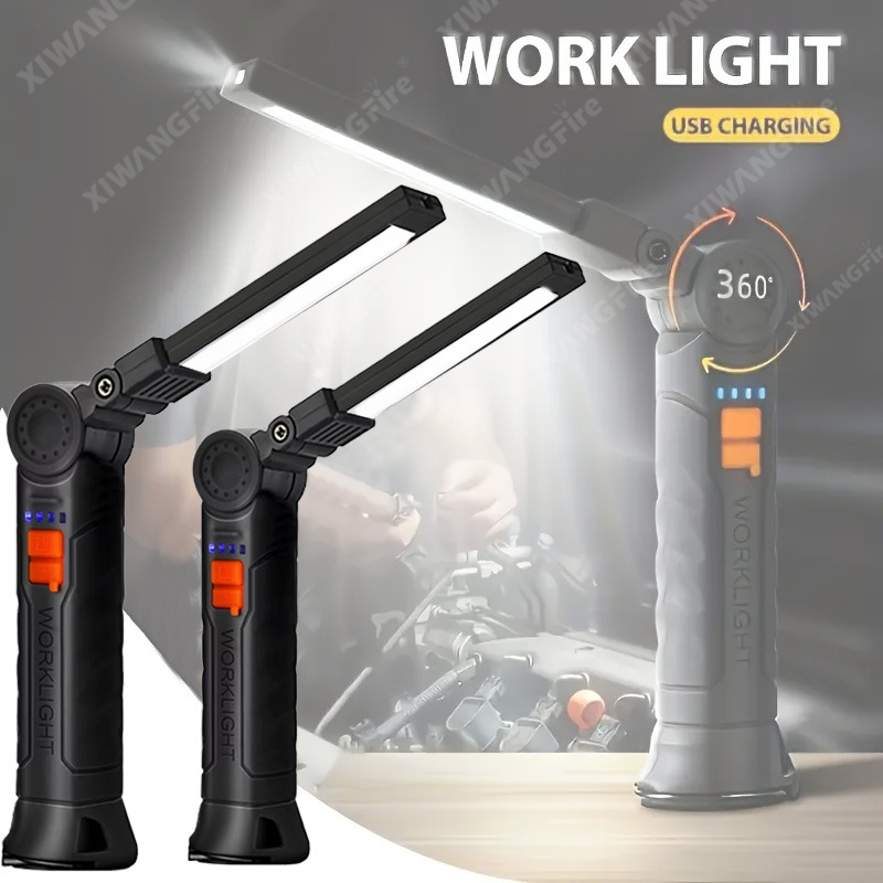 Outdoor Lighting Panel - Rechargeable LED Flashlight Work Light with