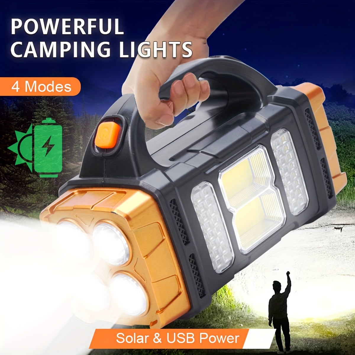 Outdoor Lighting Junction Box - New Upgrade Rechargeable High Power Solar