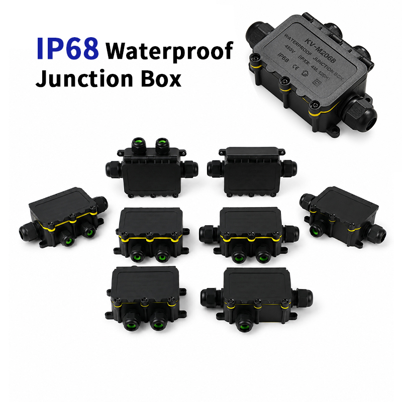 Outdoor Lighting Cable - IP68 Waterproof Junction Box 2-8 Way