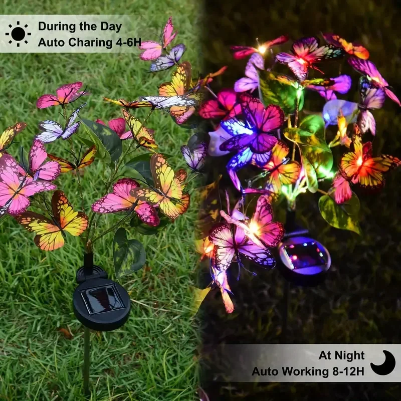 Solar LED Butterfly Garden Lig - Outdoor Lighting Gazebo recension och pris