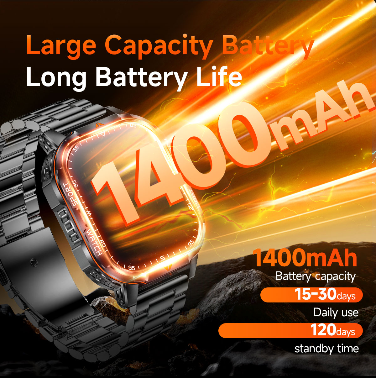 2026 New 1400mAh Super Large B - Outdoor Lighting Trends 2026 recension och pris
