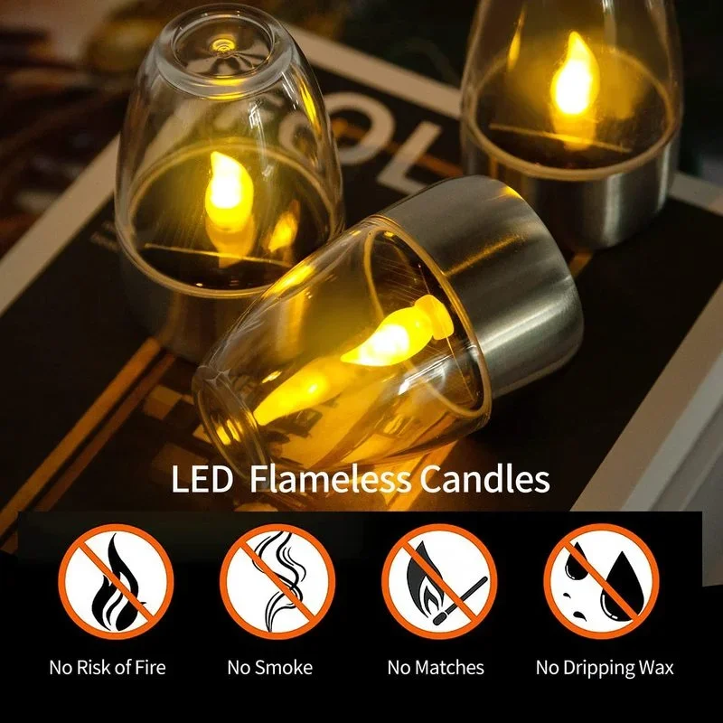 Solar Powered Flameless Candle - Outdoor Lighting Gazebo recension och pris