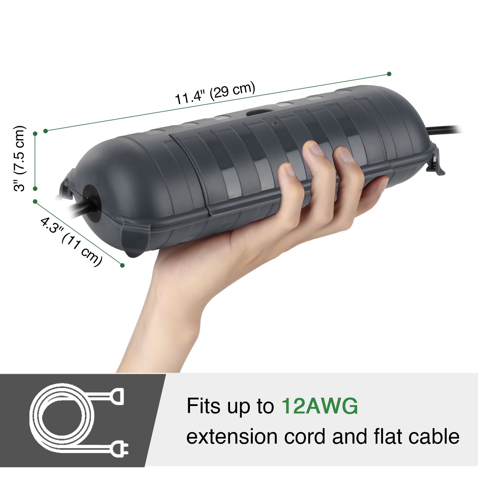 Large Weatherproof Outdoor Ele - Outdoor Lighting Cable recension och pris