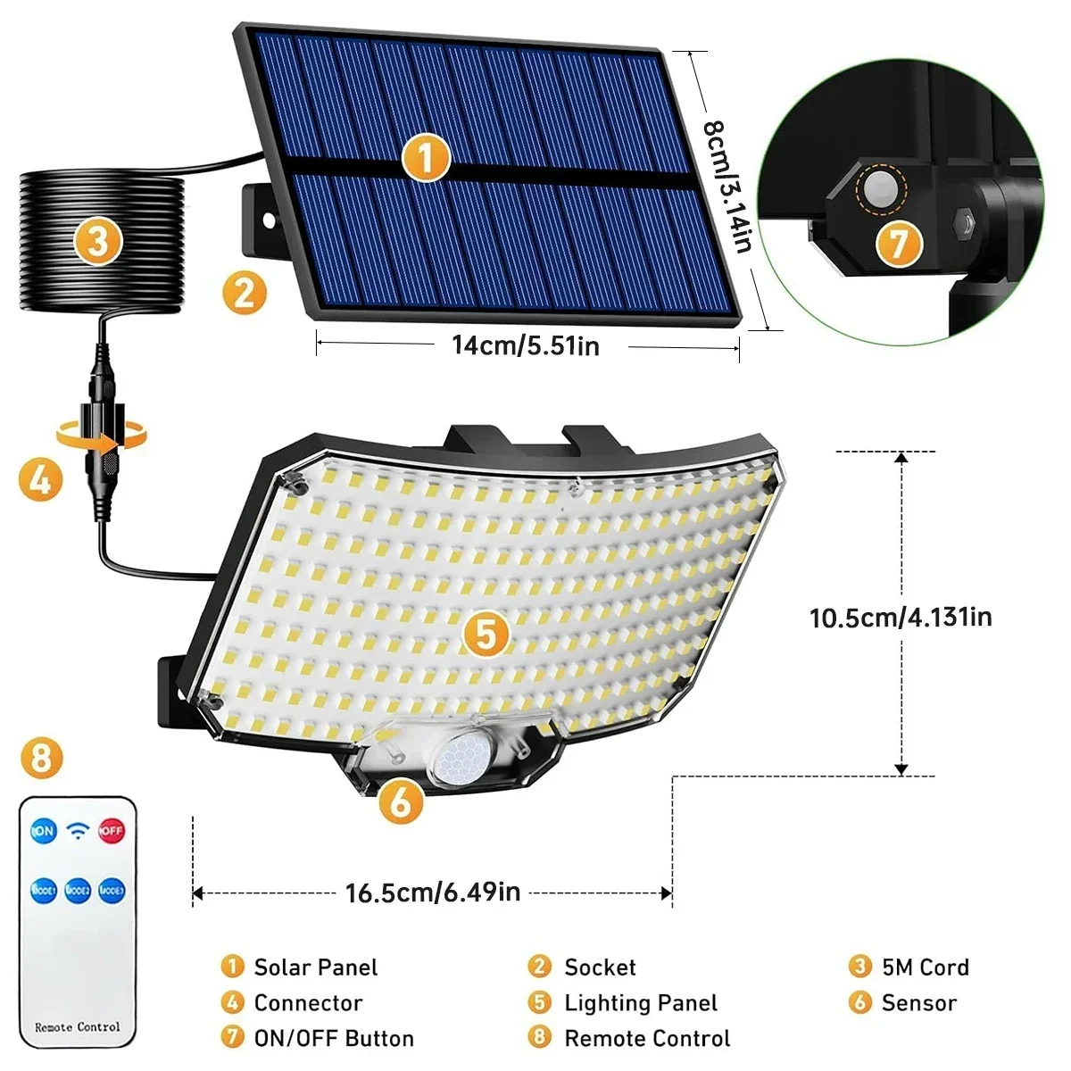 234LED Solar Outdoor Lights Mo - Outdoor Lighting Lamp recension och pris