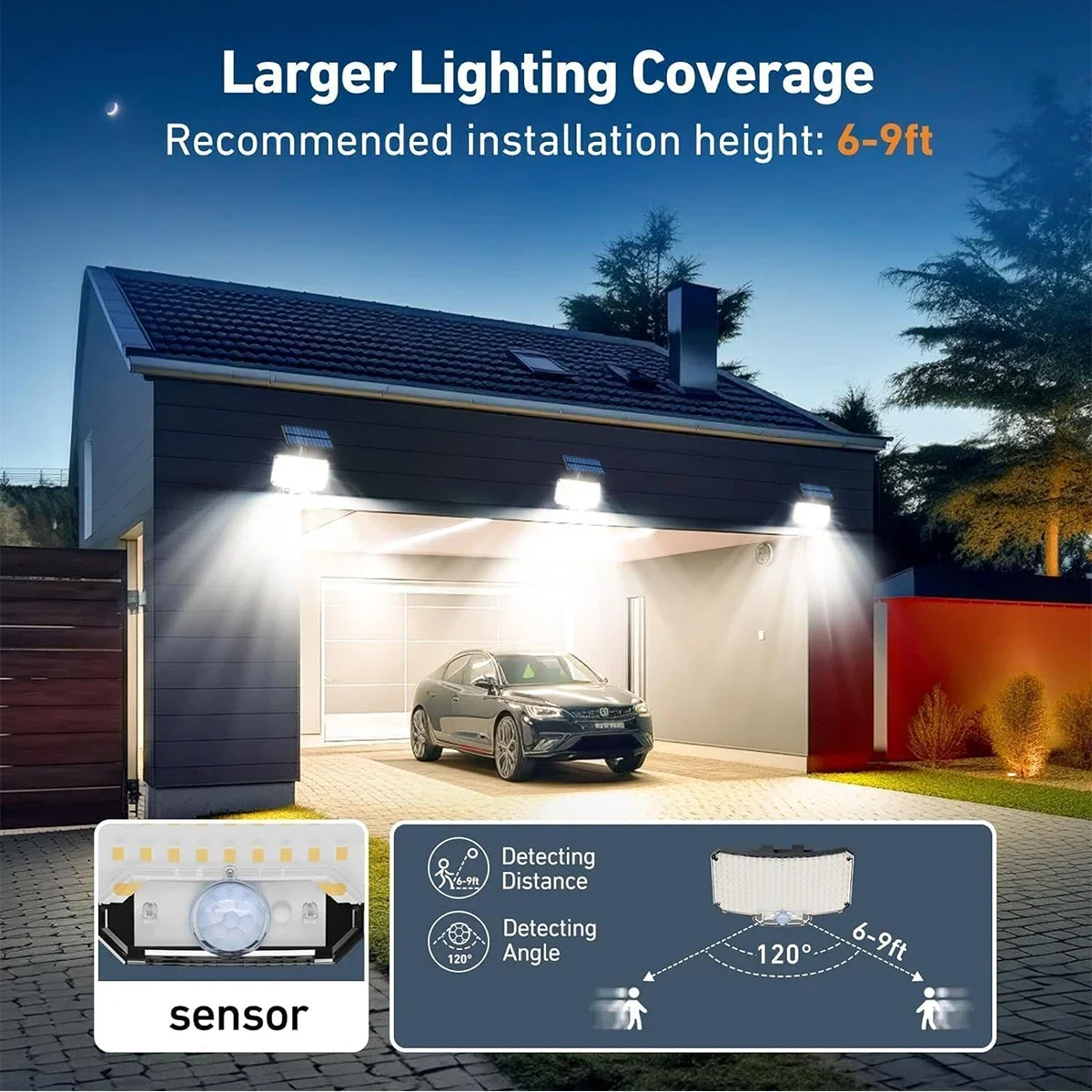 234LED Solar Outdoor Lights Mo - Outdoor Lighting Lamp recension och pris