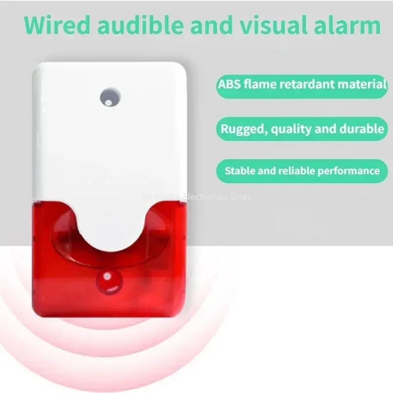 Strobe Siren Alarm 103 dB Horn - Outdoor Lighting Cable recension och pris