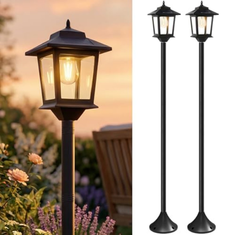 Outdoor Solar Post Lights, 2-P - Outdoor Lighting Lamp recension och pris