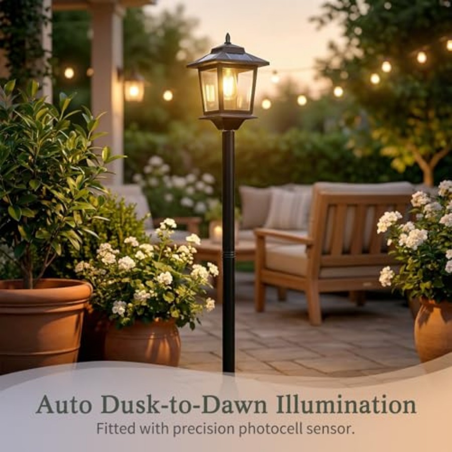 Outdoor Solar Post Lights, 2-P - Outdoor Lighting Lamp recension och pris