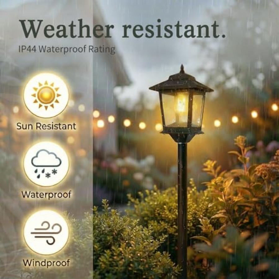 Outdoor Solar Post Lights, 2-P - Outdoor Lighting Lamp recension och pris