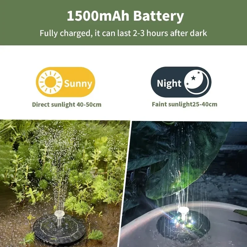 Fountain Light 7 Colors LED Li - Outdoor Lighting Gazebo recension och pris
