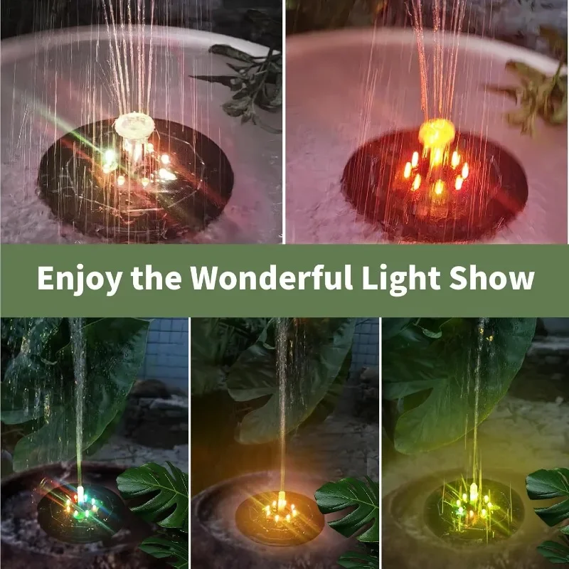 Fountain Light 7 Colors LED Li - Outdoor Lighting Gazebo recension och pris