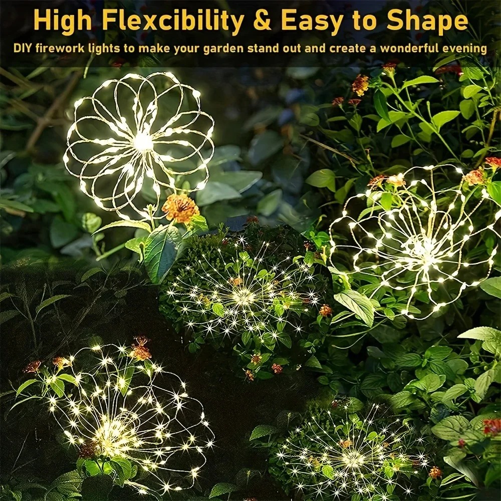 Solar LED Firework Fairy Light - Outdoor Lighting Gazebo recension och pris