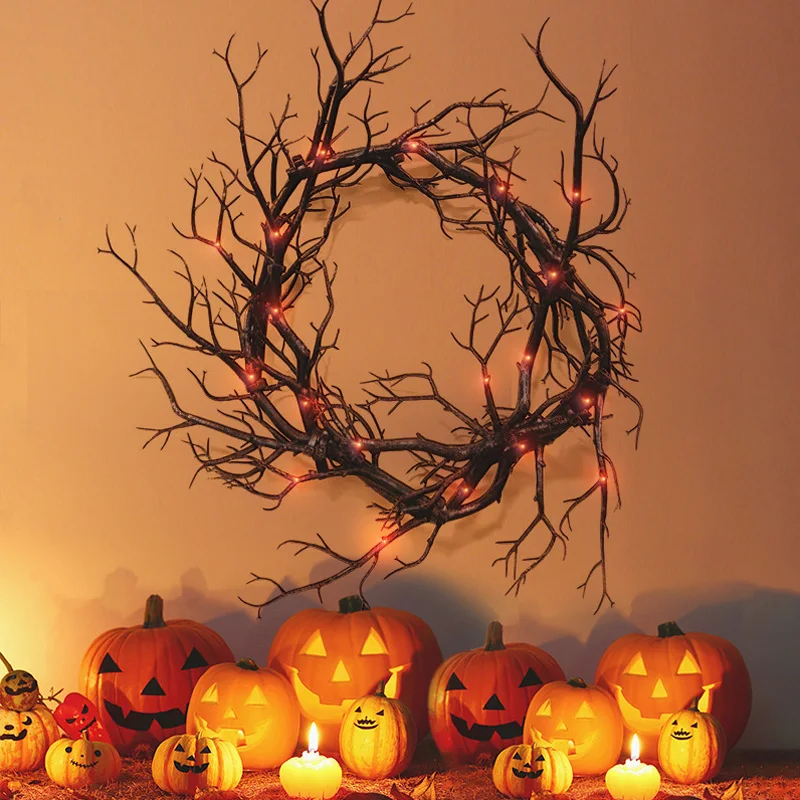 Halloween Decoration Wreath De - Outdoor Lighting On House recension och pris