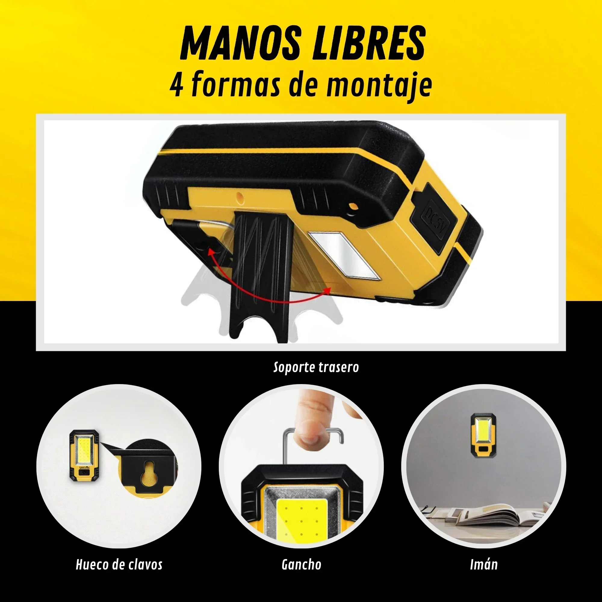 Rechargeable 4000MaH Work Ligh - Outdoor Lighting Panel recension och pris