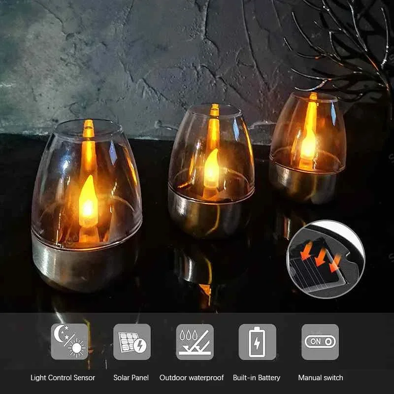 LED Stainless Steel Solar Cand - Outdoor Lighting Gazebo recension och pris