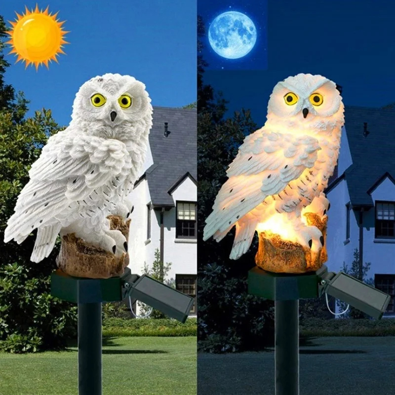 Solar Owl Statue Garden Light  - Outdoor Lighting Panel recension och pris