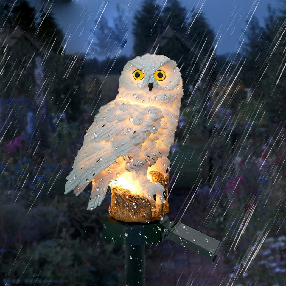 Solar Owl Statue Garden Light  - Outdoor Lighting Panel recension och pris
