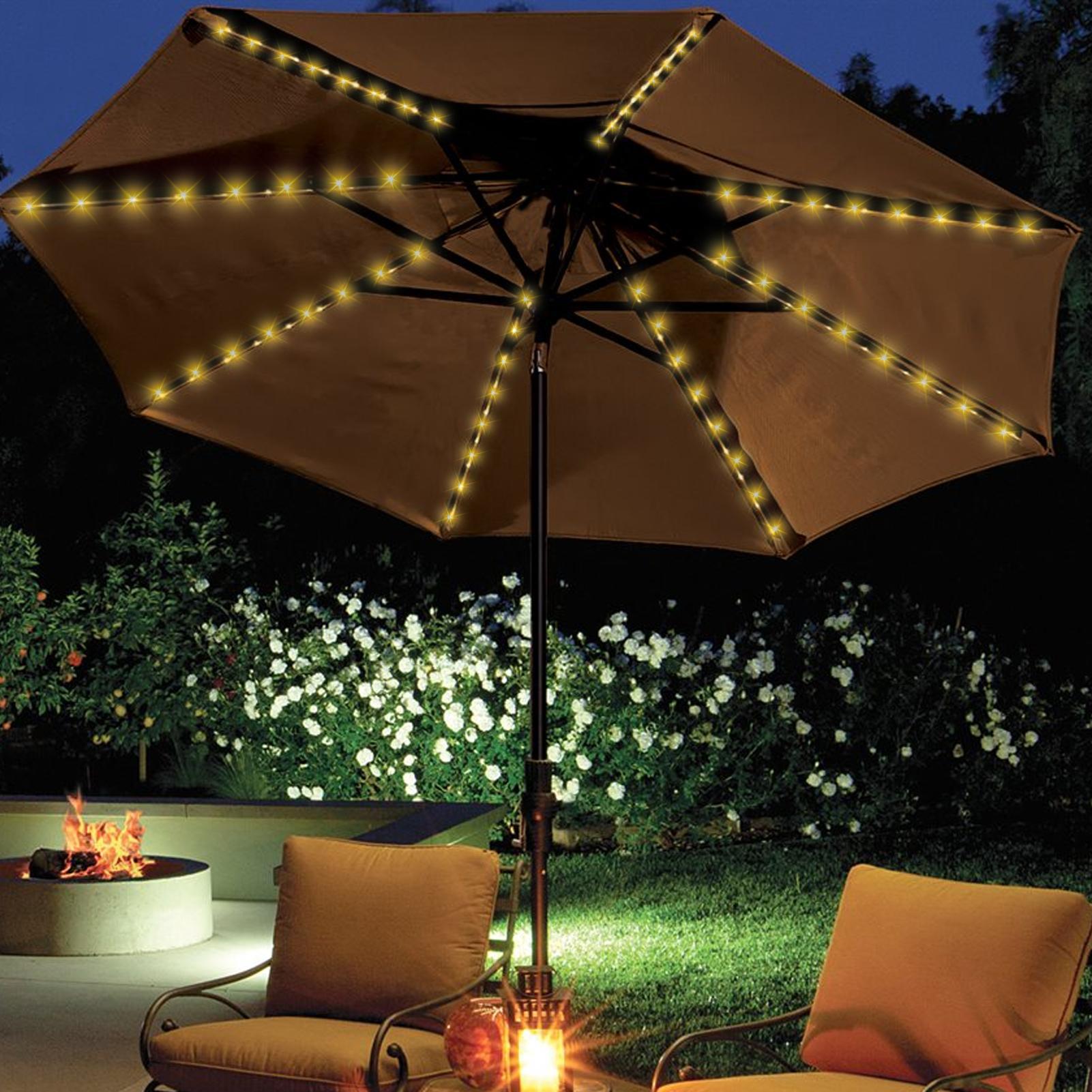Solar Umbrella String Light 10 - Outdoor Lighting Gazebo recension och pris