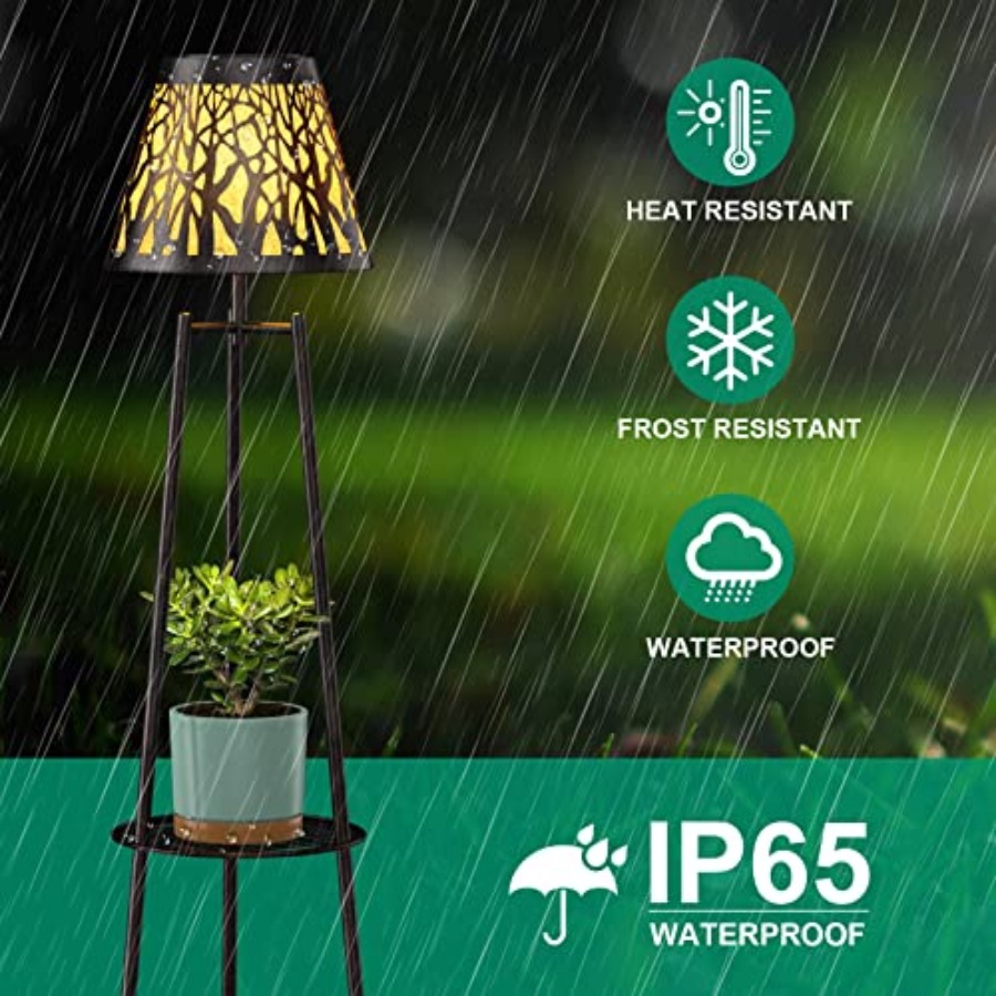 2 Pack Outdoor Solar Floor Lam - Outdoor Lighting Lamp recension och pris