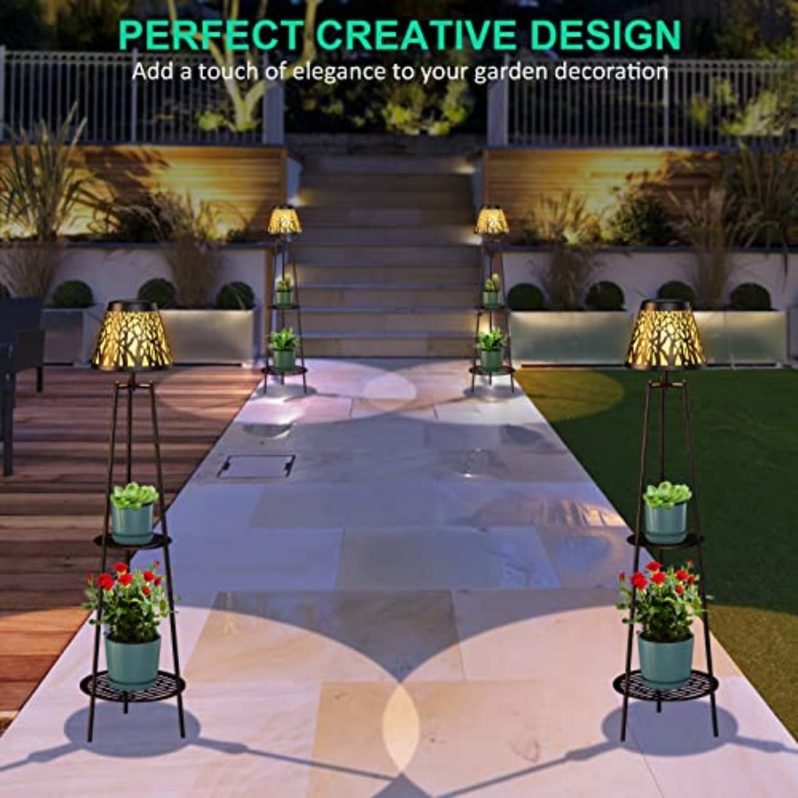 2 Pack Outdoor Solar Floor Lam - Outdoor Lighting Lamp recension och pris