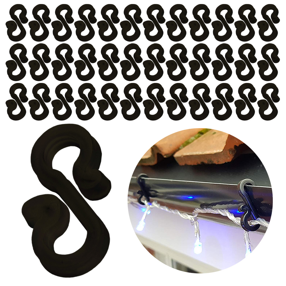 120Pcs Plastic Hooks Gutter Ho - Outdoor Lighting Cable recension och pris