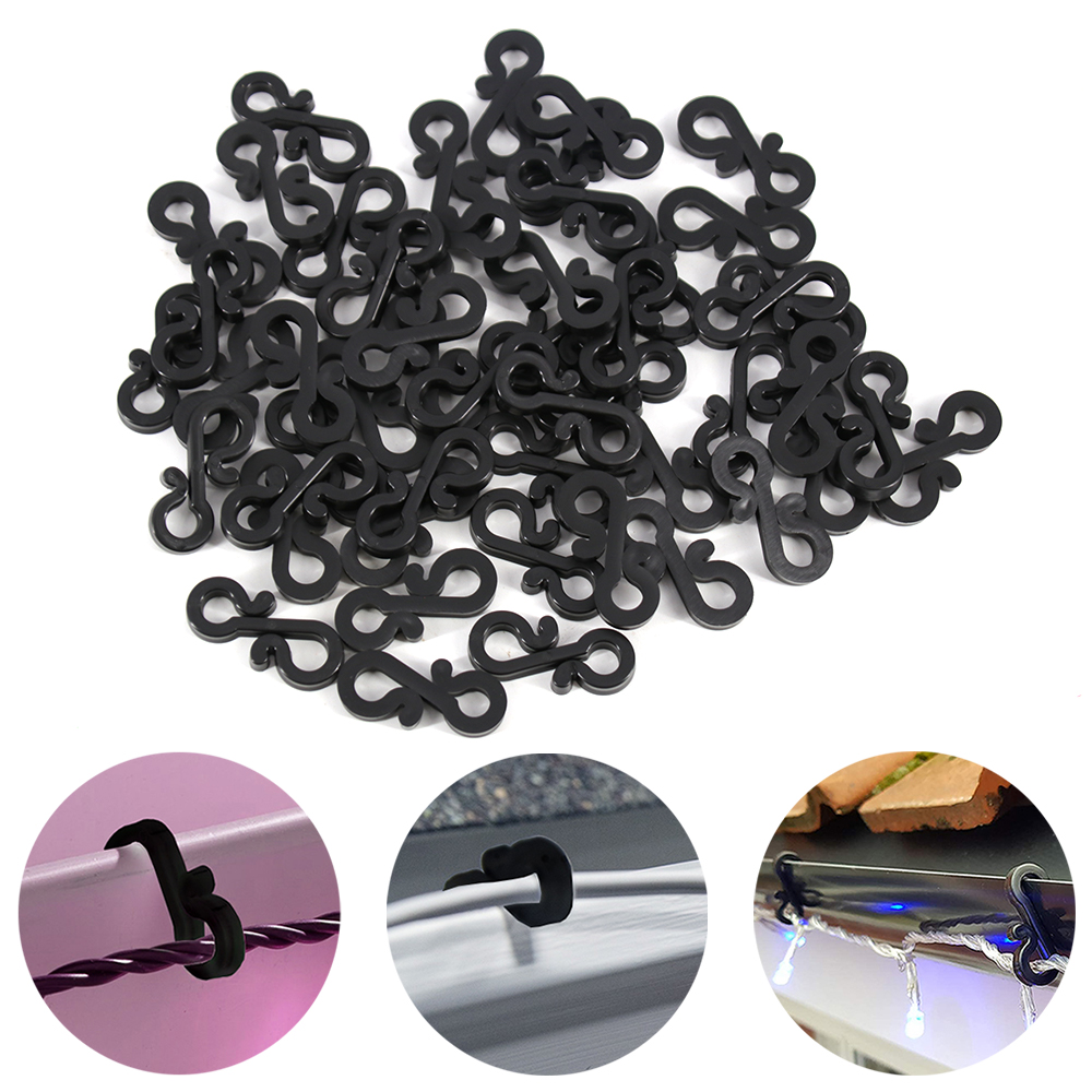 120Pcs Plastic Hooks Gutter Ho - Outdoor Lighting Cable recension och pris