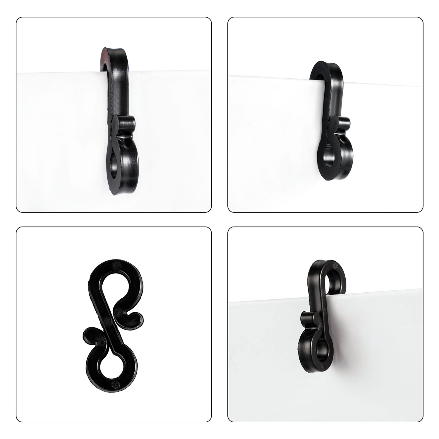 120Pcs Plastic Hooks Gutter Ho - Outdoor Lighting Cable recension och pris