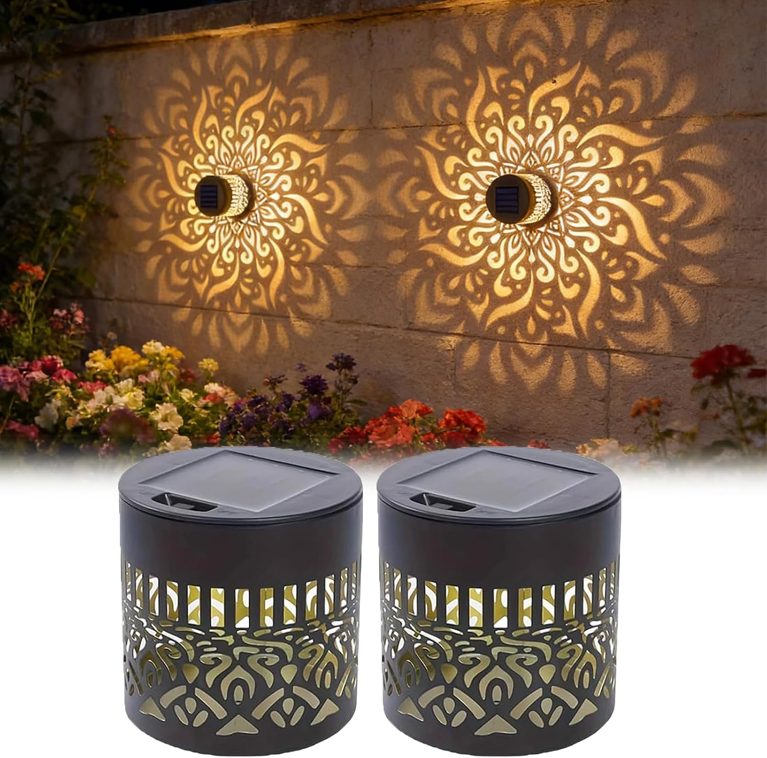 2-Pack Solar Garden Lights IP6 - Outdoor Lighting Yellow recension och pris