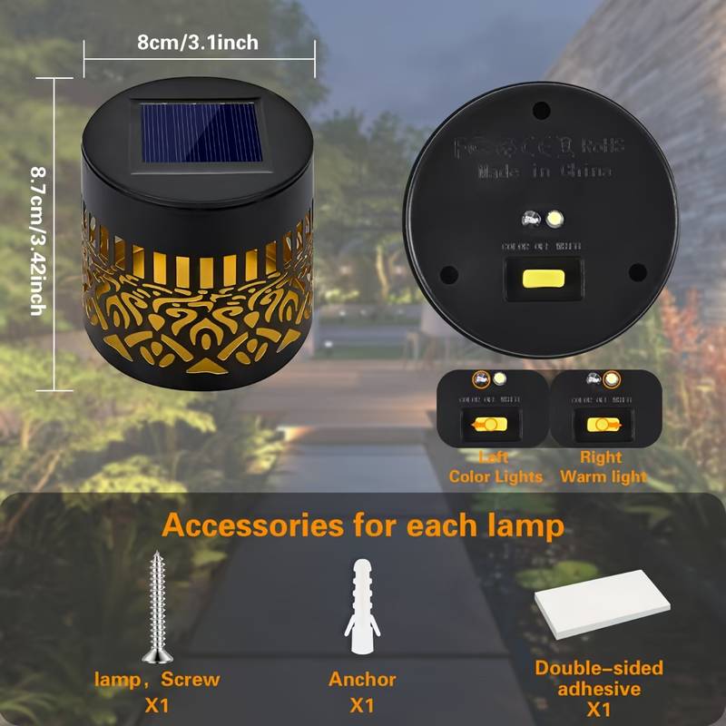 2-Pack Solar Garden Lights IP6 - Outdoor Lighting Yellow recension och pris