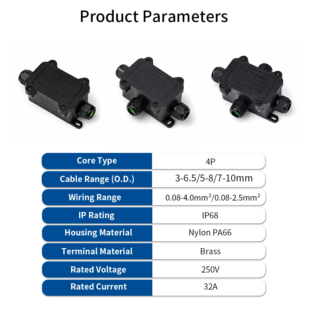 IP68 Waterproof Junction Box 2 - Outdoor Lighting Cable recension och pris