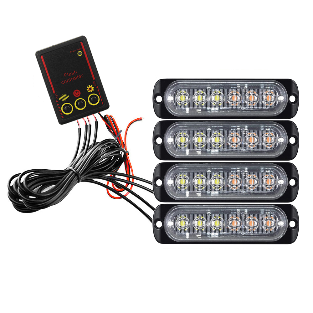 Car Front Grille Lighting 12V  - Outdoor Lighting Yellow recension och pris