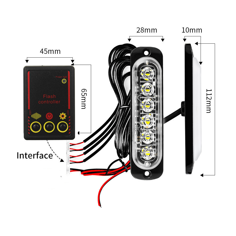 Car Front Grille Lighting 12V  - Outdoor Lighting Yellow recension och pris