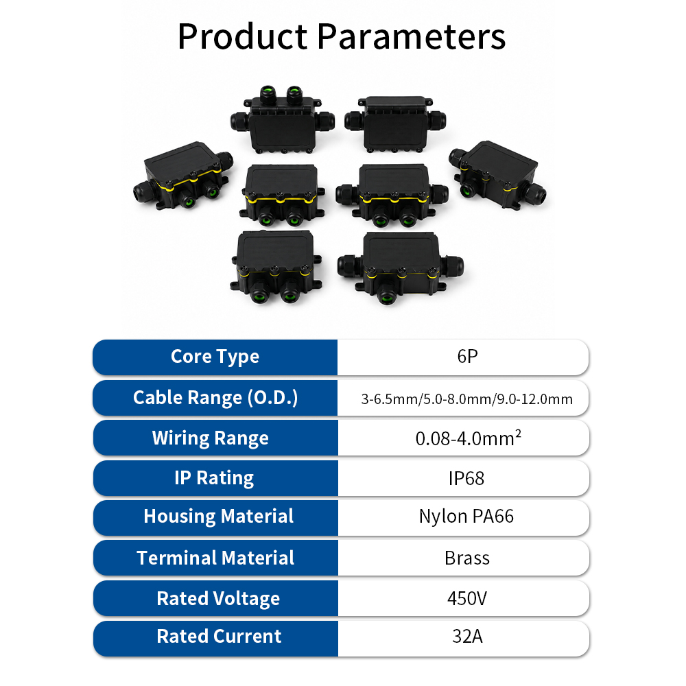 IP68 Waterproof Junction Box 2 - Outdoor Lighting Cable recension och pris