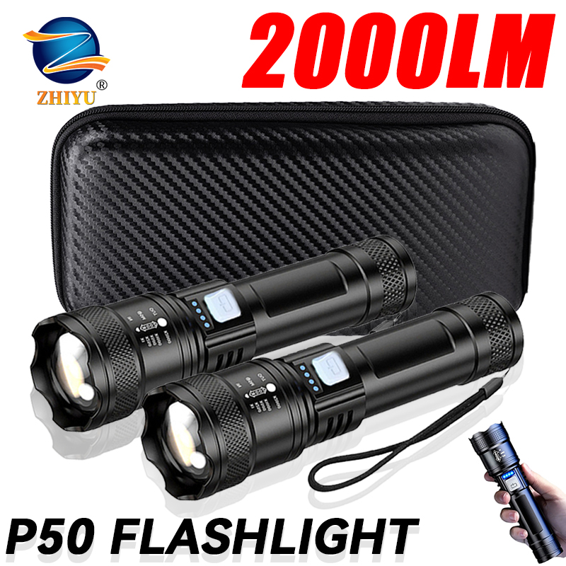 Tactical LED Flashlight 2000LM - Outdoor Lighting Junction Box recension och pris