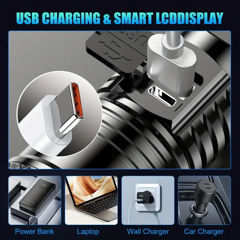 Tactical LED Flashlight 2000LM - Outdoor Lighting Junction Box recension och pris