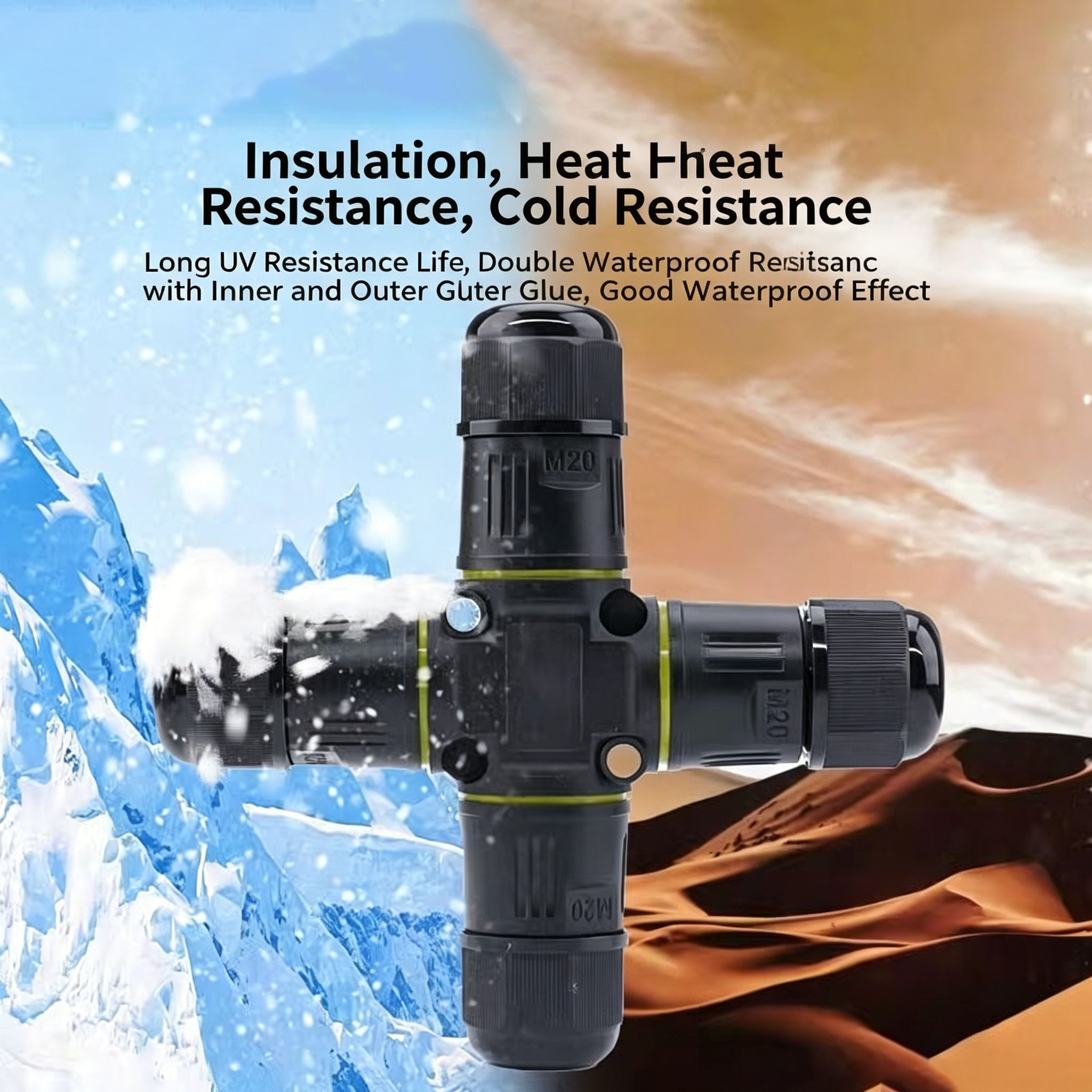 IP68 4-Way Cross Waterproof Co - Outdoor Lighting Junction recension och pris